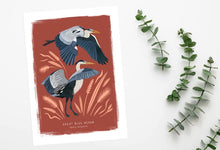 Load image into Gallery viewer, Great Blue Heron Print