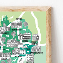 Load image into Gallery viewer, Hertfordshire Illustrated Map