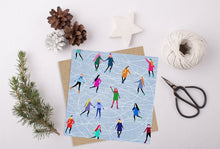Load image into Gallery viewer, Ice Skating Christmas Card
