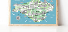 Load image into Gallery viewer, Isle of Wight Illustrated Map