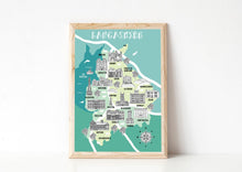 Load image into Gallery viewer, Lancashire Illustrated Map