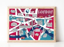 Load image into Gallery viewer, London Illustrated Map