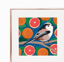 Load image into Gallery viewer, Long-tailed Tit and Grapefruit Print