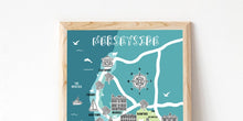 Load image into Gallery viewer, Merseyside Illustrated Map
