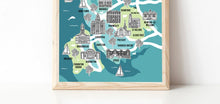 Load image into Gallery viewer, Merseyside Illustrated Map