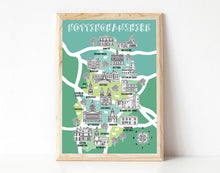 Load image into Gallery viewer, Nottinghamshire Illustrated Map