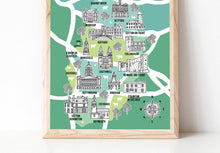 Load image into Gallery viewer, Nottinghamshire Illustrated Map