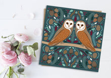 Load image into Gallery viewer, Folk Owl Card