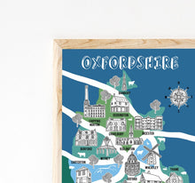 Load image into Gallery viewer, Oxfordshire Illustrated Map