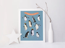 Load image into Gallery viewer, Penguins of the World Print