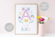 Load image into Gallery viewer, Personalised Children's Name Print