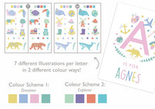 Load image into Gallery viewer, Personalised Children's Name Print