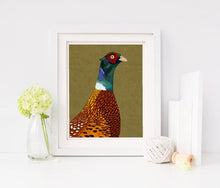 Load image into Gallery viewer, Pheasant Illustrated Print
