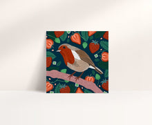 Load image into Gallery viewer, Robin and Strawberries Card