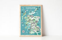 Load image into Gallery viewer, Scotland Illustrated Map