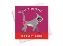 Load image into Gallery viewer, Set of 4 Funny Animal Birthday Cards
