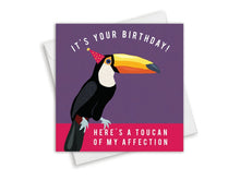 Load image into Gallery viewer, Set of 4 Funny Bird Birthday Cards