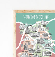 Load image into Gallery viewer, Shropshire Illustrated Map