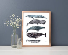 Load image into Gallery viewer, Whales Stack Print