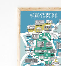Load image into Gallery viewer, Wiltshire Illustrated Map