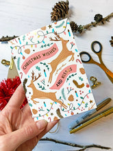 Load image into Gallery viewer, Wishes and Kisses Foiled Christmas Card