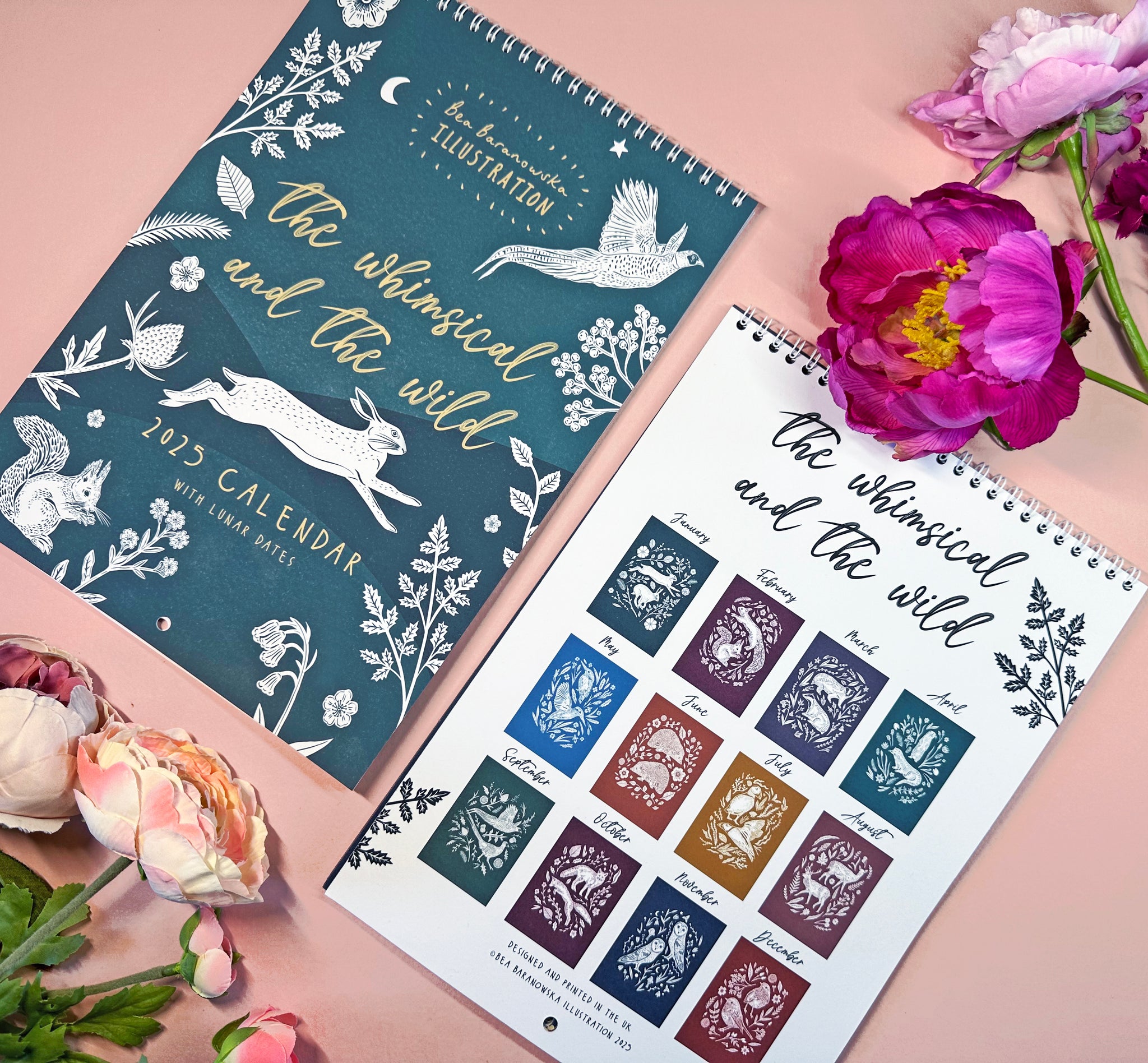 2025 The Whimsical & The Wild Calendar Bea Baranowska Illustration
