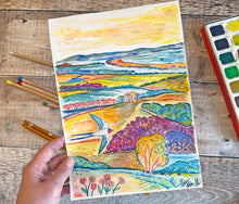 Load image into Gallery viewer, The Hill Over Abbotsbury Original Painting
