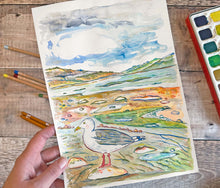 Load image into Gallery viewer, Fossil Bay at Lyme Regis Original Painting
