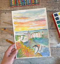 Load image into Gallery viewer, Old Harry Rocks Original Painting
