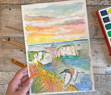 Load image into Gallery viewer, Old Harry Rocks Original Painting
