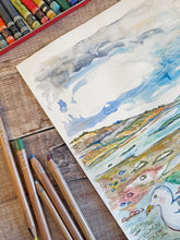 Load image into Gallery viewer, Fossil Bay at Lyme Regis Original Painting
