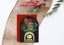 Load image into Gallery viewer, Christmas Posies in Vintage Tins Card Pack
