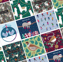 Load image into Gallery viewer, 10 Christmas Cards for 8 Pounds Lucky Dip Bundle
