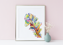 Load image into Gallery viewer, The most colourful dandelion print
