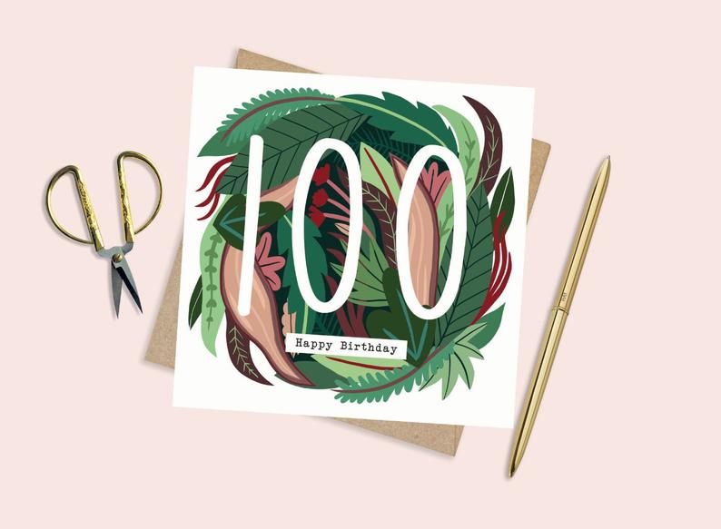 100th Birthday Card