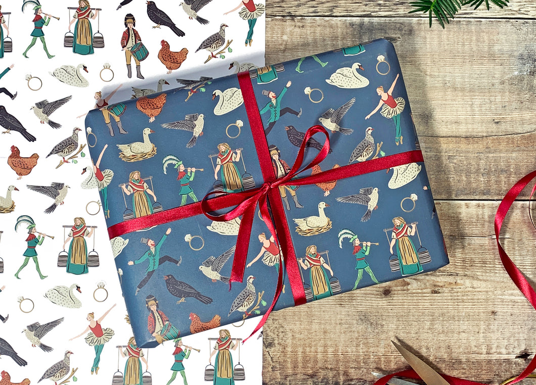 12 Days of Christmas Wrapping Paper