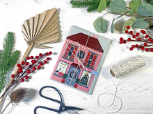 Load image into Gallery viewer, Set of 3 Christmas Houses Cards
