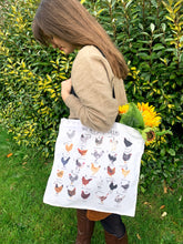 Load image into Gallery viewer, A-Z of Chickens Tote Bag
