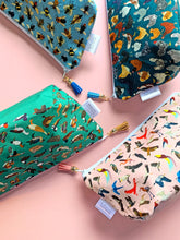 Load image into Gallery viewer, Bird Print Cosmetic Bag
