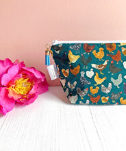 Load image into Gallery viewer, Chicken Print Cosmetic Bag
