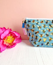 Load image into Gallery viewer, Bumble Bee Print Cosmetic Bag
