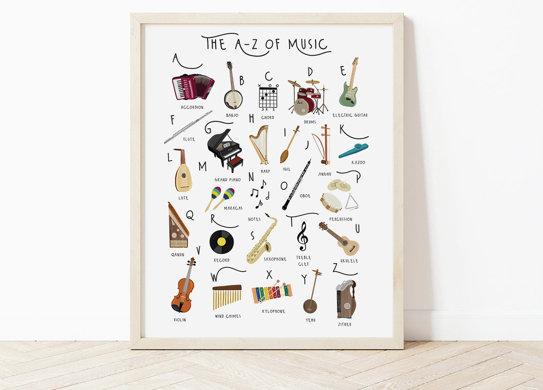 A-Z of Music Poster