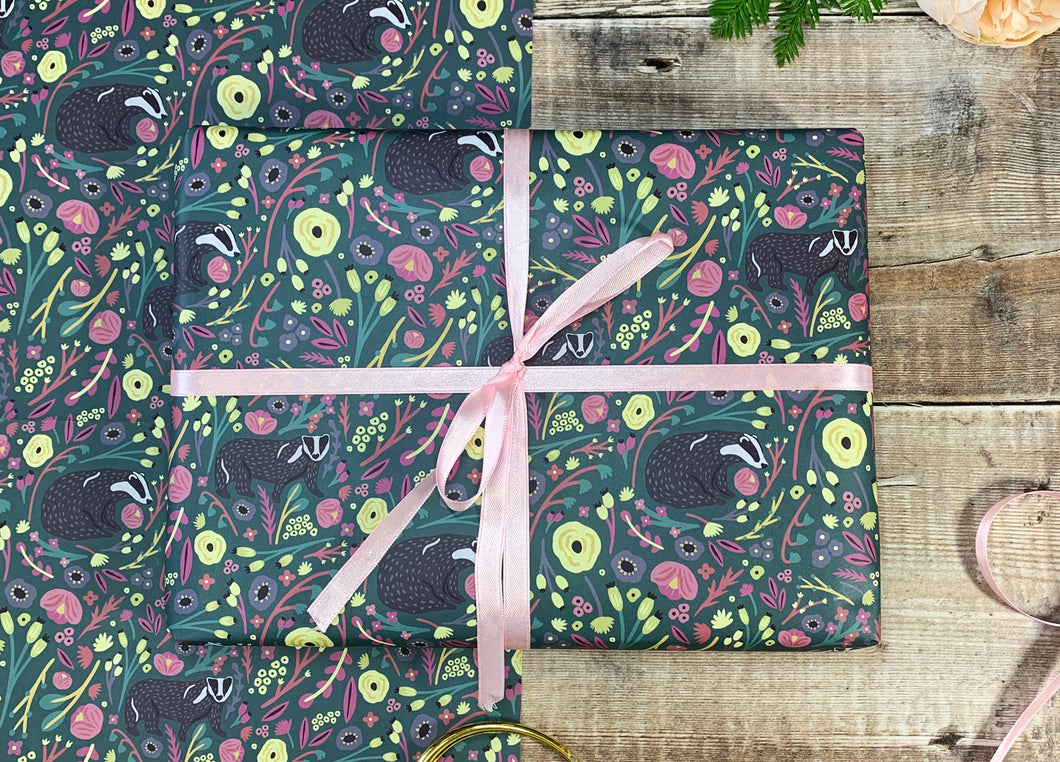 Badger Wrapping Paper