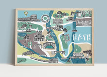 Load image into Gallery viewer, Bath Illustrated Map
