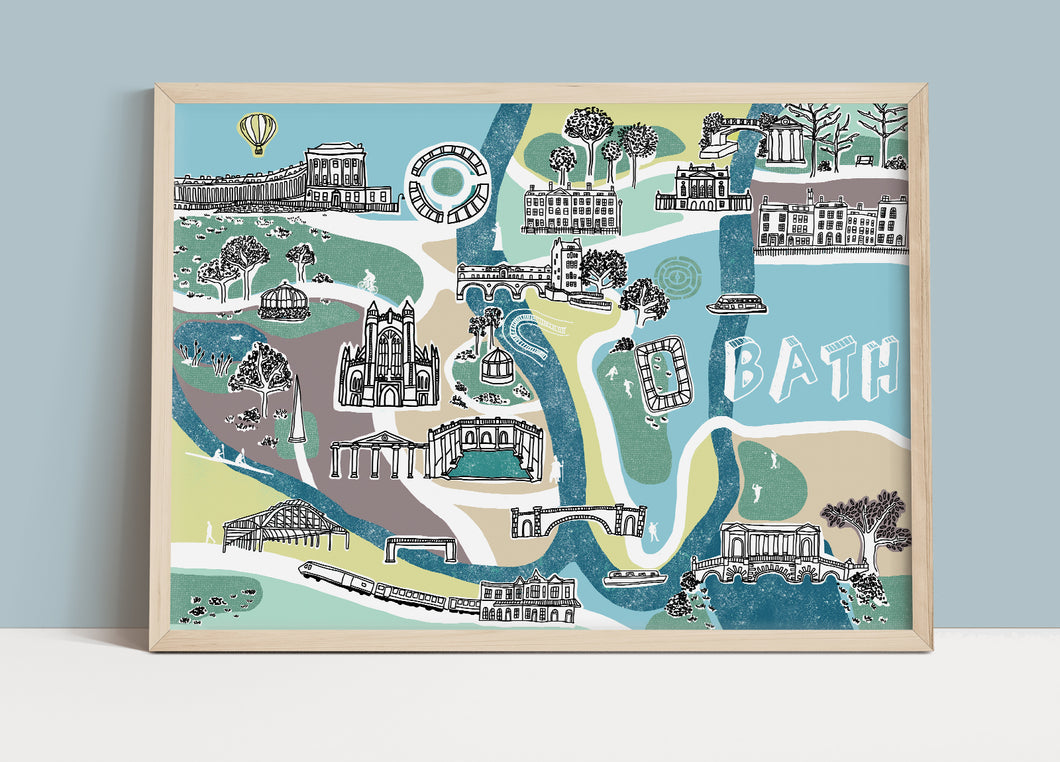 Bath Illustrated Map
