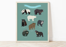 Load image into Gallery viewer, Bears of the World Print
