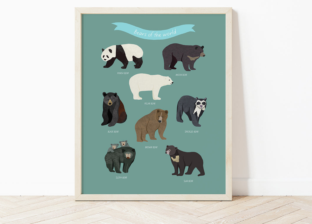 Bears of the World Print