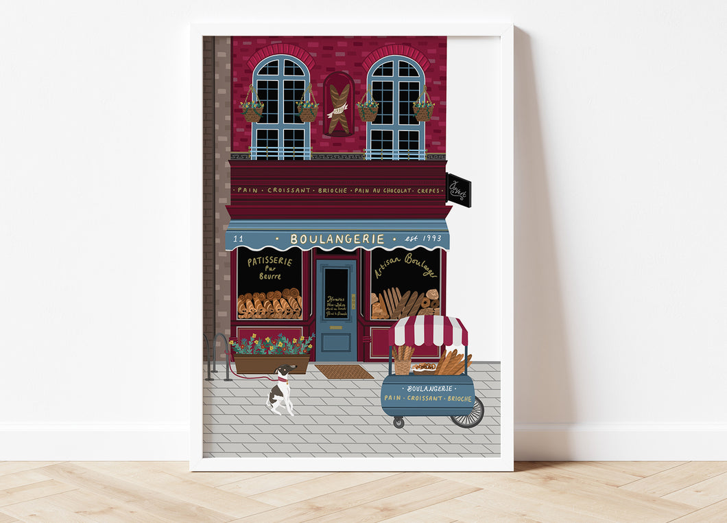 Boulangerie Shop Front Print