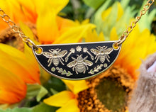 Load image into Gallery viewer, Bumble Bee Enamel Necklace
