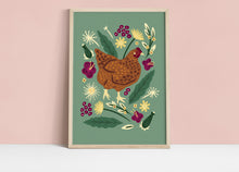 Load image into Gallery viewer, The Chicken &amp; The Dandelions Print

